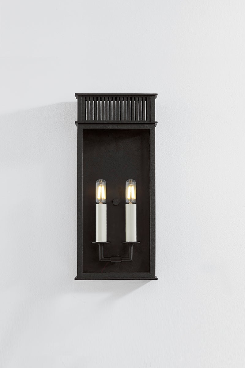 Gridley Medium Outdoor Wall Sconce by Troy Lighting B6018-TBK