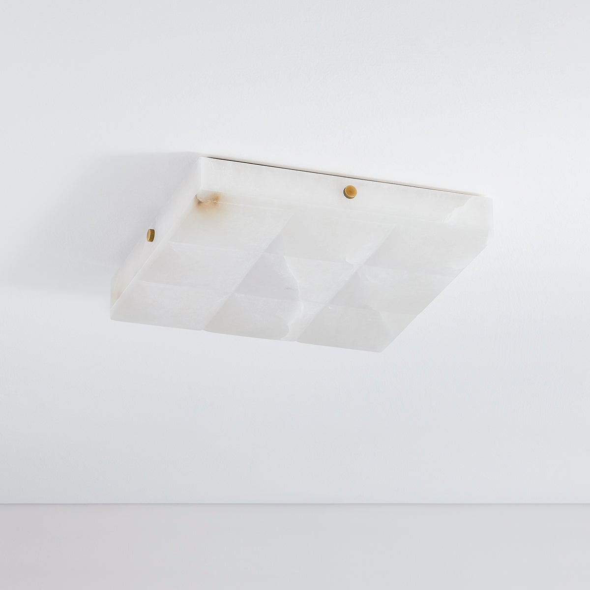 Gypsum Ceiling Light by Corbett Lighting 469-15-VB in Alabaster, Dimmable, 725 Lumens