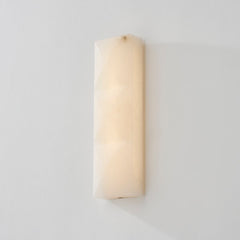 Gypsum Sconce by Corbett Lighting, 17.25" H, Vintage Brass Finish, Alabaster Shade, Dimmable, ETL Damp