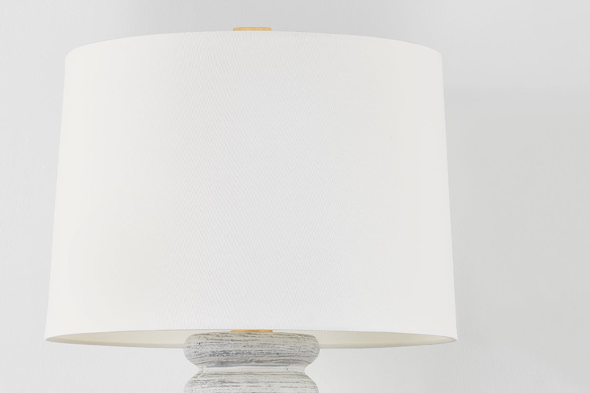 Harwinton 33" Table Lamp by Hudson Valley Lighting - Aged Brass & Ceramic, Dimmable, Versatile Design