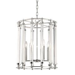 Haddon 6-Light Lantern by Hudson Valley Lighting - Modern Open Cage Design, Adjustable Height, Dimmable