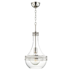 Hagen Pendant Light by Hudson Valley Lighting - Adjustable Height, Dimmable, Glass Shade, 1 E26 Bulb