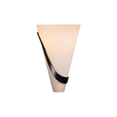 Hubbardton Forge Half Cone Sconce 206563 - Handcrafted Modern Design with Opal Glass Shade and Custom Finishes