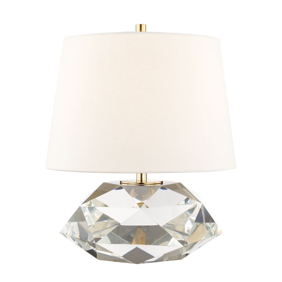 Hudson Valley Lighting Henley Large Table Lamp L1038-AGB Aged Brass With Off-White Linen Shade