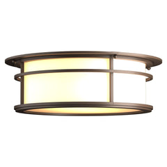 Hubbardton Forge Province 2-Light Outdoor Flush Mount – Transitional Design with Metal and Glass Finish