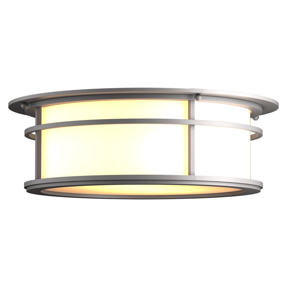 Hubbardton Forge Province 2-Light Outdoor Flush Mount – Transitional Design with Metal and Glass Finish