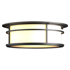 Hubbardton Forge Province 2-Light Outdoor Flush Mount – Transitional Design with Metal and Glass Finish