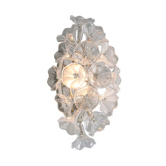 Jasmine Sconce by Corbett Lighting – Elegant Floral Design, Dimmable, 12.25”H x 21.75”W, Gold/Silver Leaf Finish