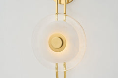 Keuka Park Wall Sconce by Hudson Valley Lighting, Dimmable LED Wall Light, Aged Brass or Old Bronze