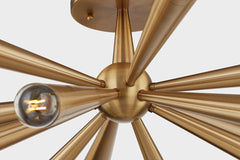 Keanu Semi-Flush Ceiling Light by Troy Lighting C1030-PBR