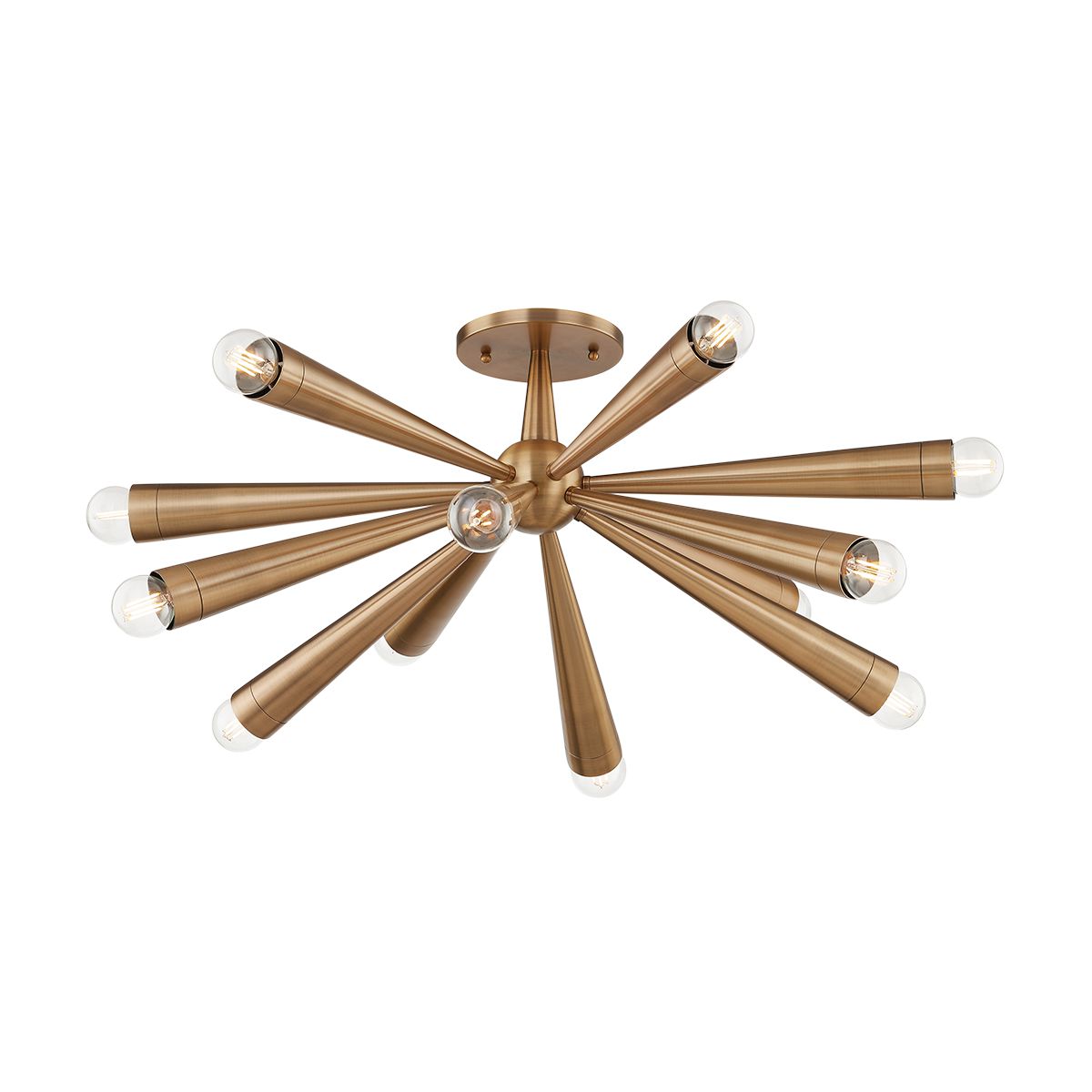 Keanu Semi-Flush Ceiling Light by Troy Lighting C1030-PBR