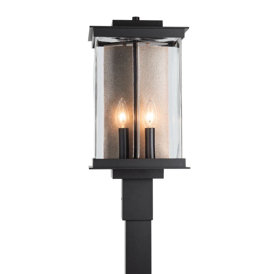 Kingston Outdoor Post Light 20.1" by Hubbardton Forge - UL Wet Rated, Dimmable, 4 Bulb Capacity