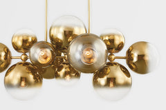 Kyoto Linear Chandelier by Corbett Lighting 427-56-VPB