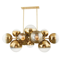 Kyoto Linear Chandelier by Corbett Lighting 427-56-VPB