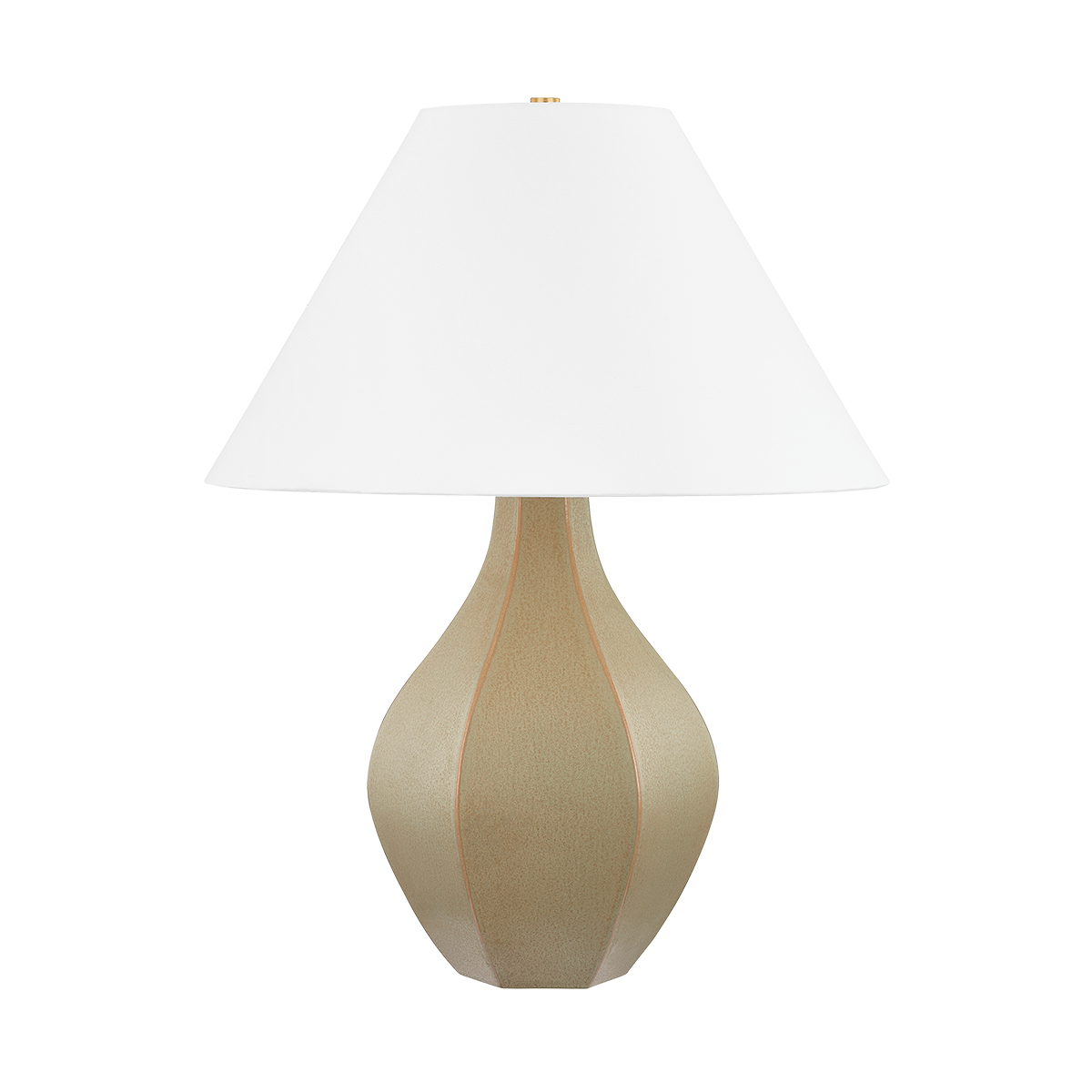 Abescon Table Lamp 28.5" H Ceramic Gourd Design with Aged Brass Finish by Hudson Valley Lighting