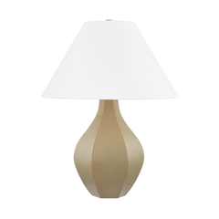 Abescon Table Lamp 28.5" H Ceramic Gourd Design with Aged Brass Finish by Hudson Valley Lighting