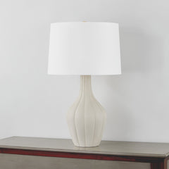 Glendora Table Lamp 31.5"H Aged Brass & Ceramic Misty Morning Finish by Hudson Valley Lighting