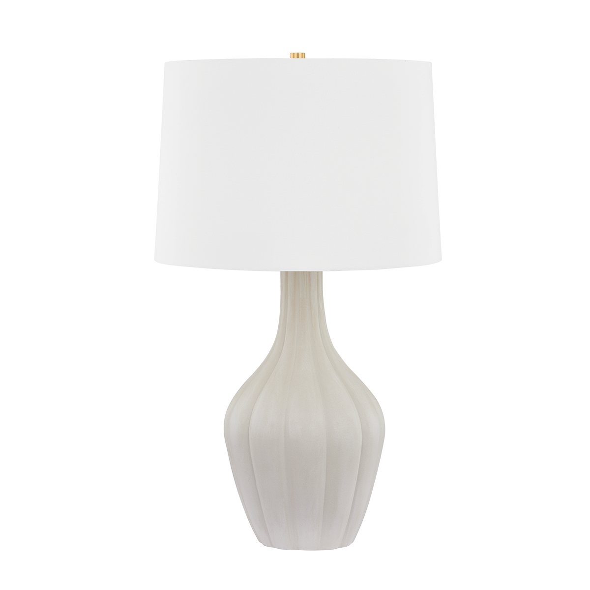 Glendora Table Lamp 31.5"H Aged Brass & Ceramic Misty Morning Finish by Hudson Valley Lighting