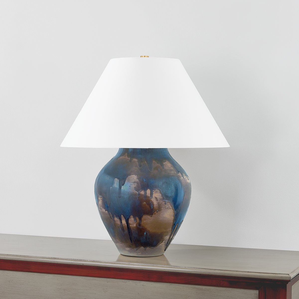 Pleasantville 26" Table Lamp by Hudson Valley Lighting with Unique Glaze Finish and Dimmable Light