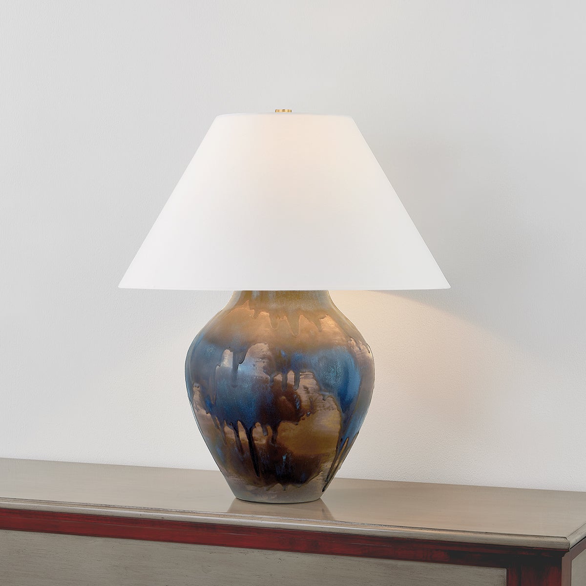 Pleasantville 26" Table Lamp by Hudson Valley Lighting with Unique Glaze Finish and Dimmable Light