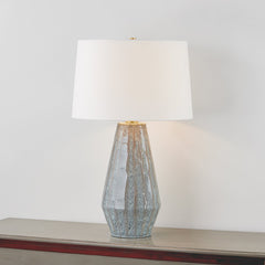 Alloway Table Lamp 31" by Hudson Valley Lighting, Coastal-Inspired Ceramic with White Linen Shade