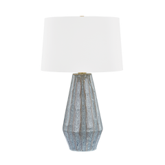 Alloway Table Lamp 31" by Hudson Valley Lighting, Coastal-Inspired Ceramic with White Linen Shade