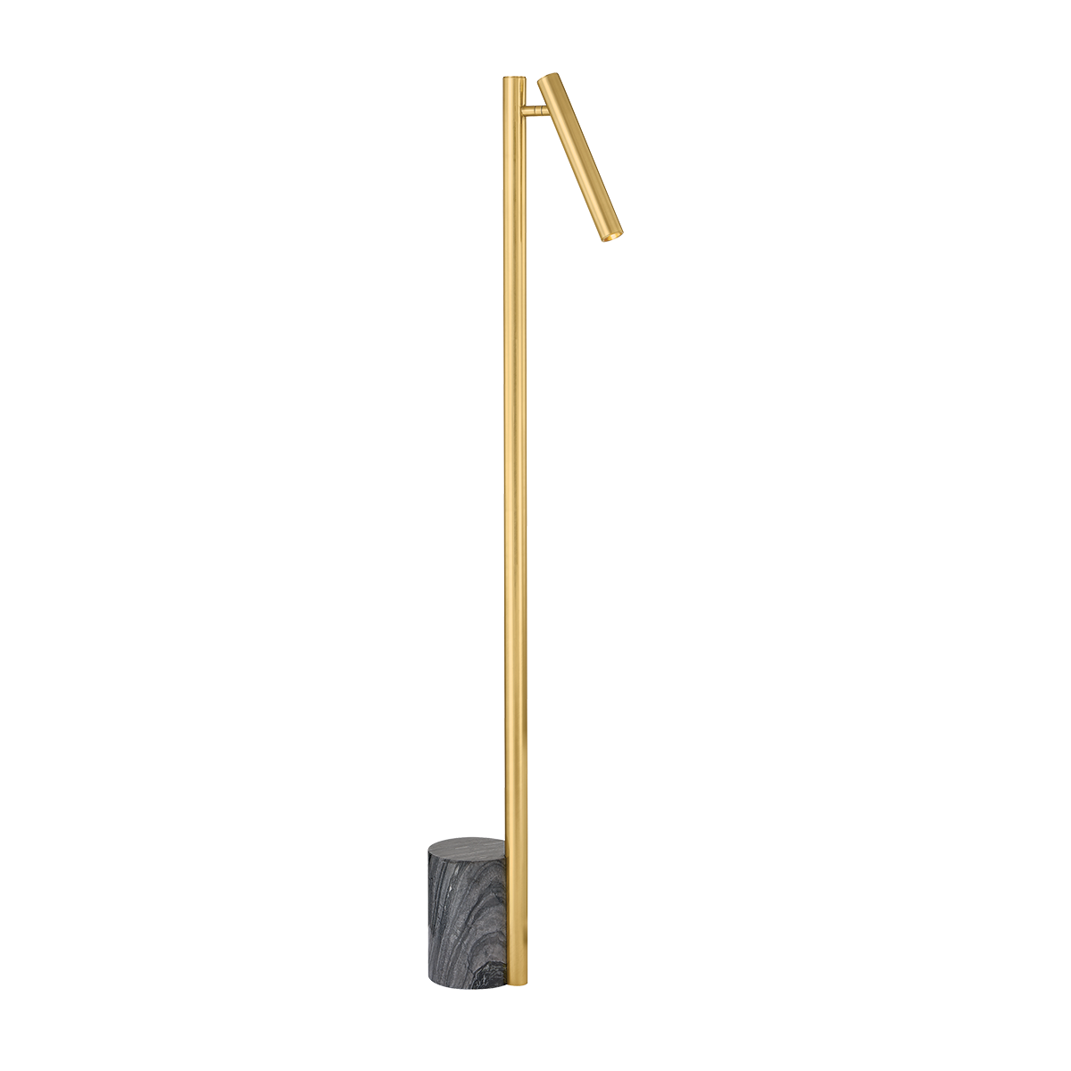 Circleville Floor Lamp by Hudson Valley Lighting, 54" Height, Aged Brass, Dimmable LED, ETL Rated