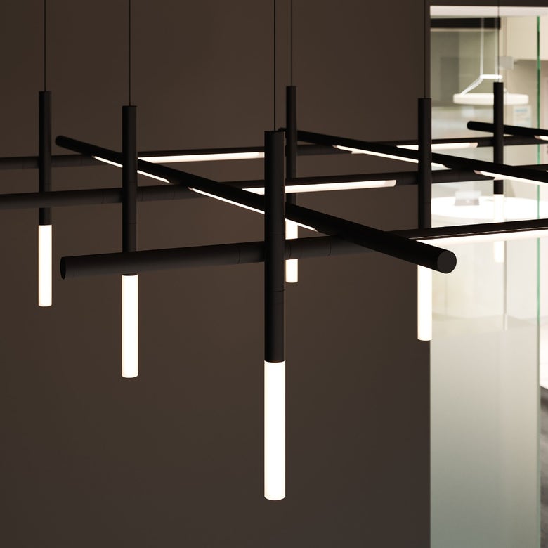 Labyrinth Square Chandelier by SONNEMAN 2105