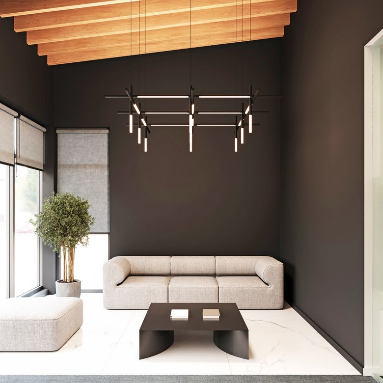 Labyrinth Square Chandelier by SONNEMAN 2105