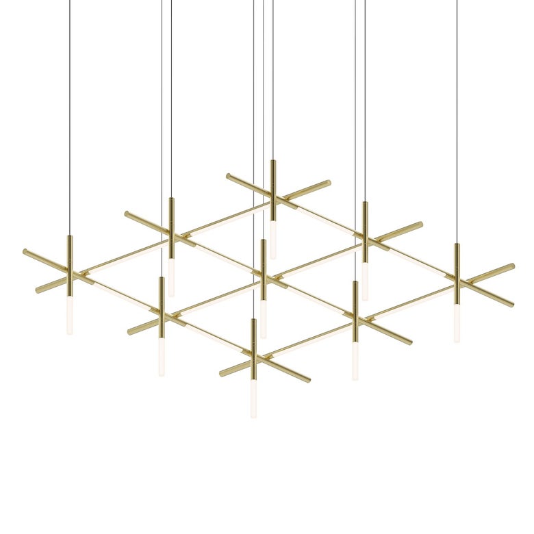 Labyrinth Square Chandelier by SONNEMAN 2105