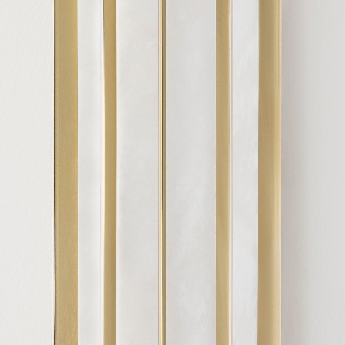 Leda Large Sconce 23.75" by Corbett Lighting with Vintage Brass Frame and Alabaster Shade