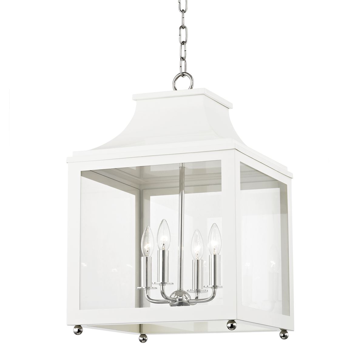 Leigh Large Lantern by Mitzi H259704L – Elegant Outdoor/Indoor Lighting, Dimmable Feature, Durable Design