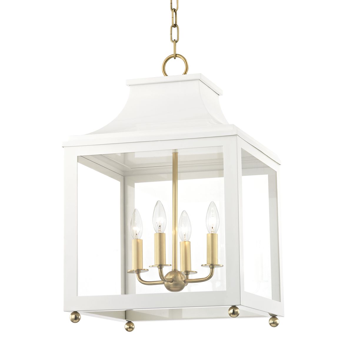 Leigh Large Lantern by Mitzi H259704L – Elegant Outdoor/Indoor Lighting, Dimmable Feature, Durable Design