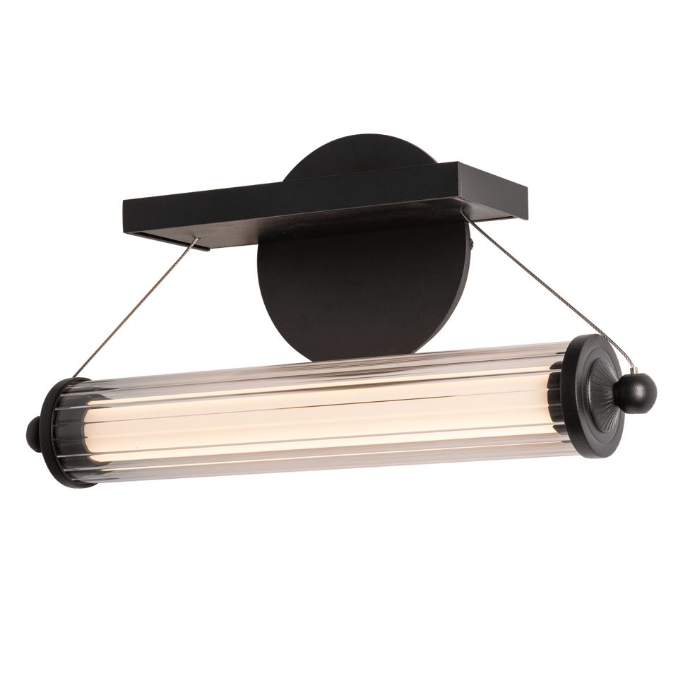 Hubbardton Forge Libra LED Sconce, 6W Dimmable Wall Light, 480 Lumens, 3000K Color Temperature, Various Finishes