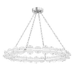 Lindley Chandelier 1938 by Hudson Valley Lighting - Elegant Aged Brass & Polished Nickel Finish, Dimmable, 3,275 Lumens