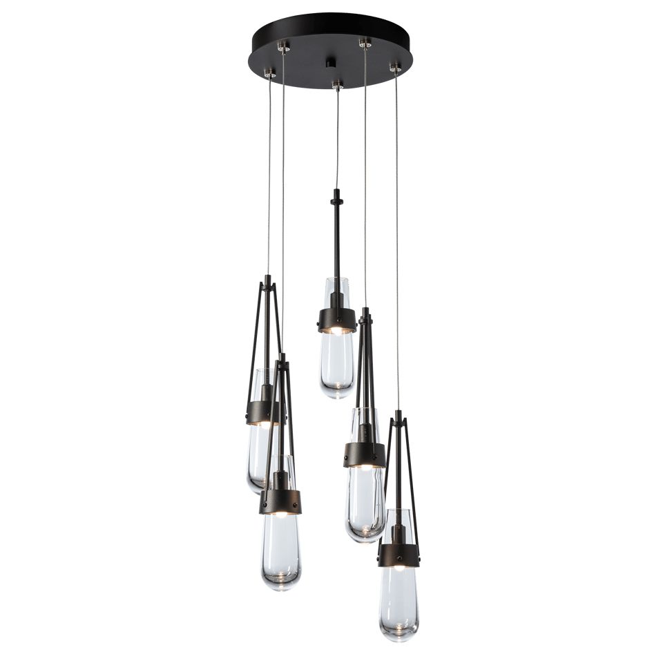 Link 5-Light Clear Glass Pendant by Hubbardton Forge 131127