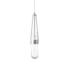 Link Blown Glass Low Voltage Mini Pendant Light by Hubbardton Forge, Custom Height, Dimmable 4W