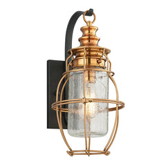 Little Harbor 15.75" Large Outdoor Wall Sconce by Troy Lighting - Weather-Resistant, Dimmable, Vintage Charm