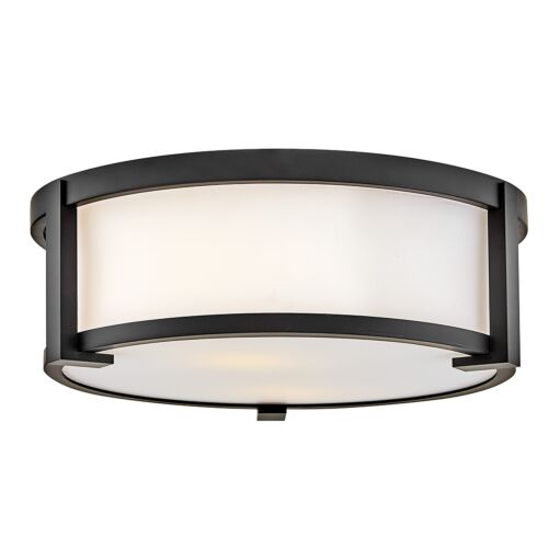 Lowell Small Flush Mount by Hinkley Lighting, 5W Energy Efficient, Black & Bronze Finish, UL Damp Rated