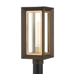 Lowry Outdoor Post Light by Troy Lighting P4055-TBZ/PBR, Dimmable, Textured Bronze Finish, Modern Design