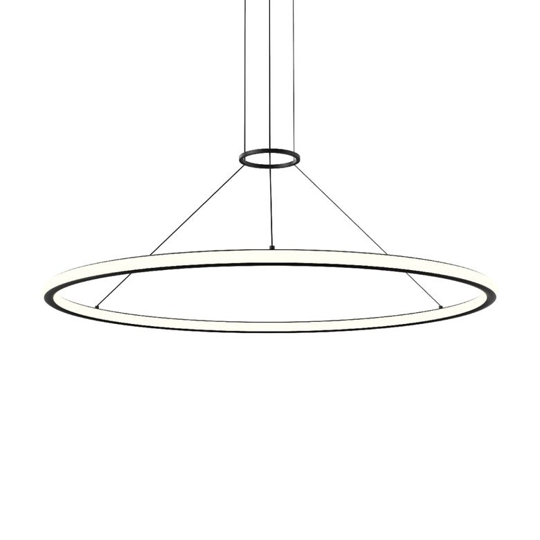 SONNEMAN Luna 48-Inch LED Round Pendant Light with Dimmable Feature and Customizable Color Temperature