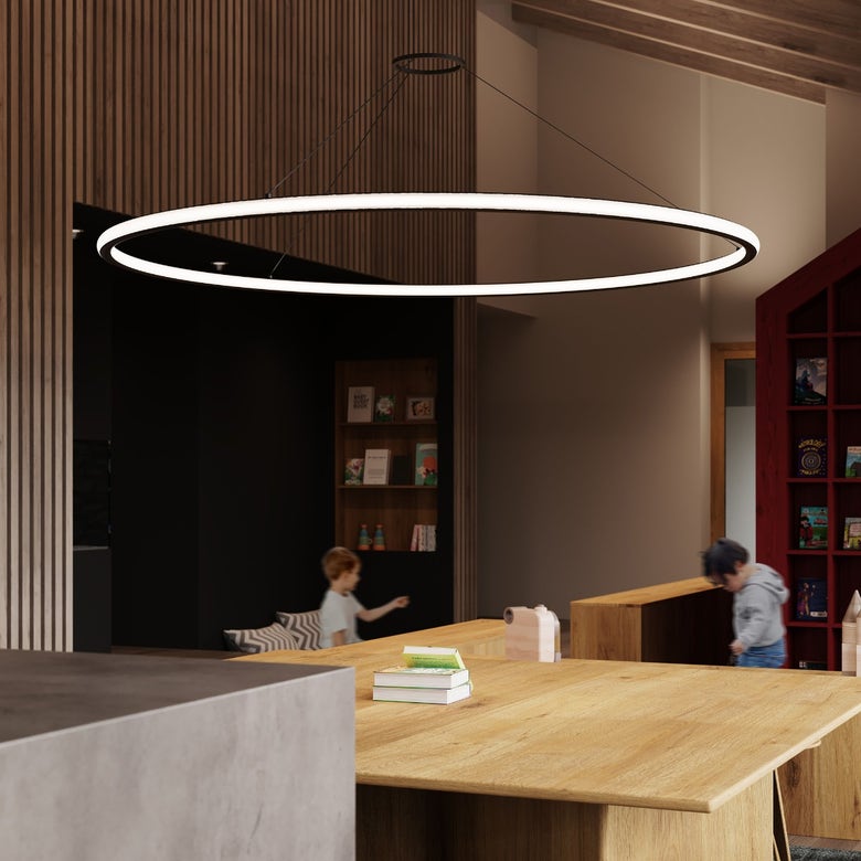 Luna LED Round Pendant - 60 Inch