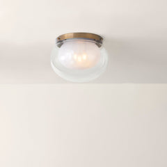 Magma 3-Light Flush Mount Ceiling Light by Troy Lighting with Dimmable Feature and Elegant Patina Brass Finish