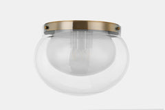 Magma 3-Light Flush Mount Ceiling Light by Troy Lighting with Dimmable Feature and Elegant Patina Brass Finish