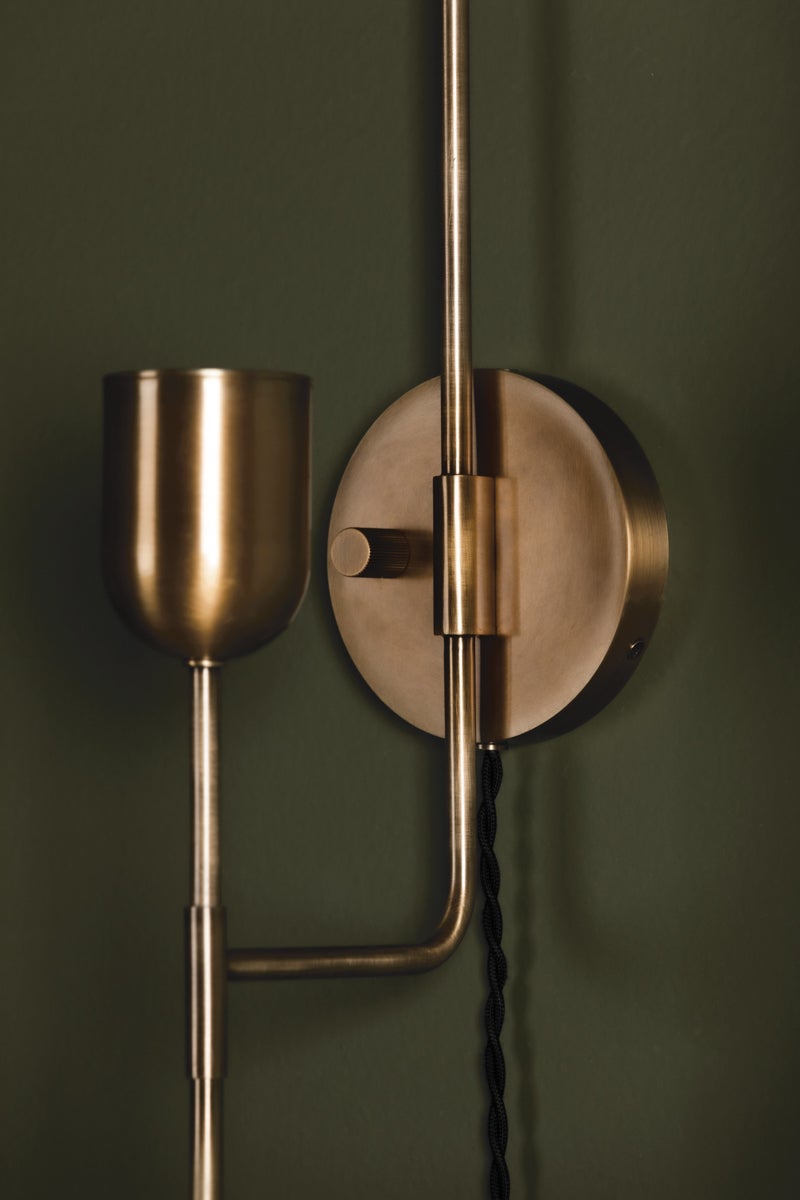 Manti Plug-In Sconce by Troy Lighting PTL1224-PBR/SSD