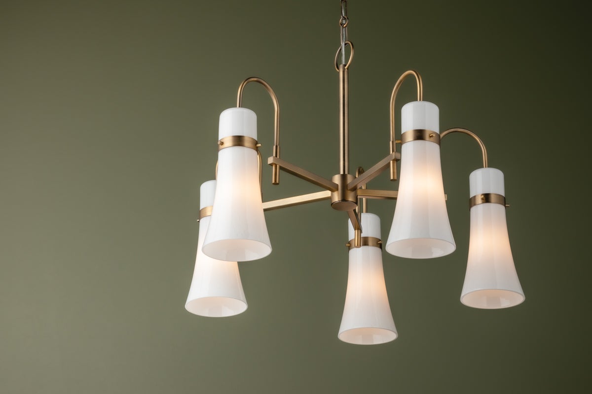 Maple 5-Light Chandelier by Troy Lighting F3427-PBR