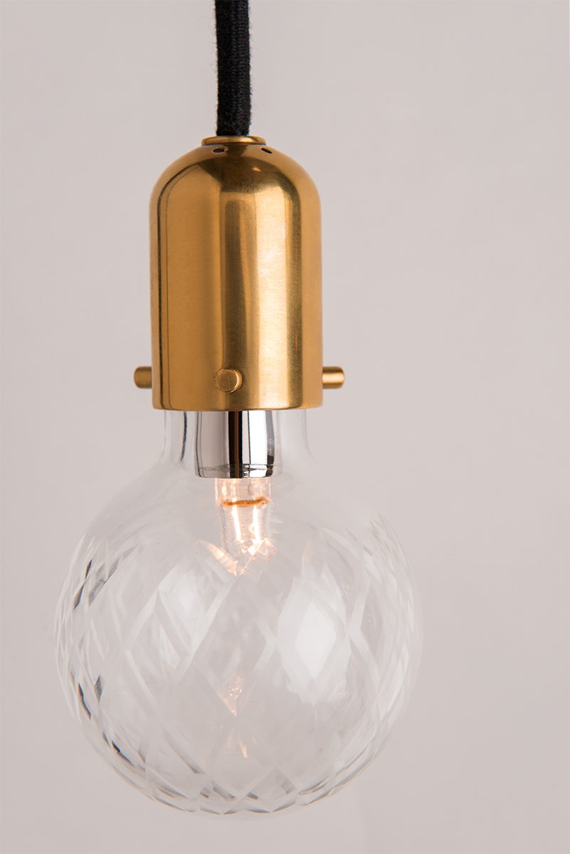 Marlow Pendant Light by Hudson Valley Lighting, 5 Bulbs, Aged Brass Finish, Adjustable Height, UL Damp Rated