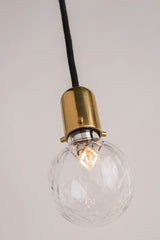 Marlow Pendant Light by Hudson Valley Lighting, 5 Bulbs, Aged Brass Finish, Adjustable Height, UL Damp Rated