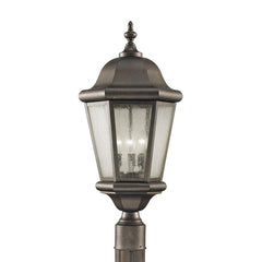 Martinsville 3-Light Outdoor Post Lantern by Visual Comfort - Victorian Design, Dimmable, Durable Aluminum