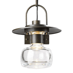 Mason Outdoor Ceiling Fixture by Hubbardton Forge, Steampunk Design, Dimmable, Multiple Finishes